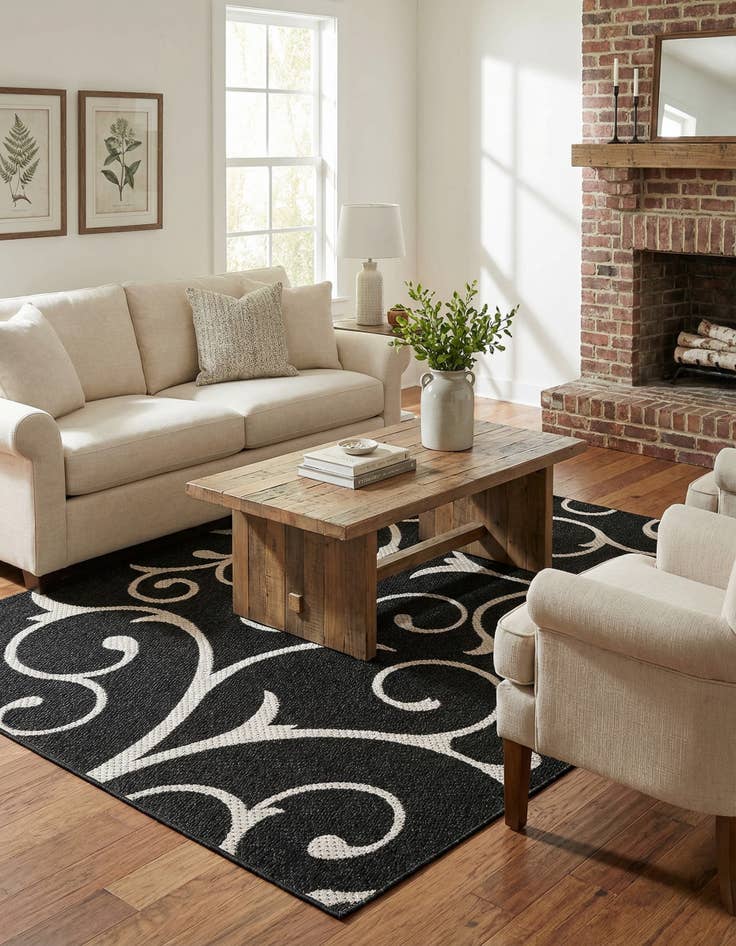 Detail image of 6' 4 x 9' Georgia Rug