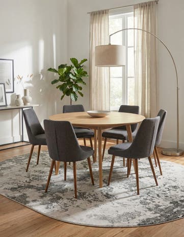 Light Gray Sydney Oval Rug