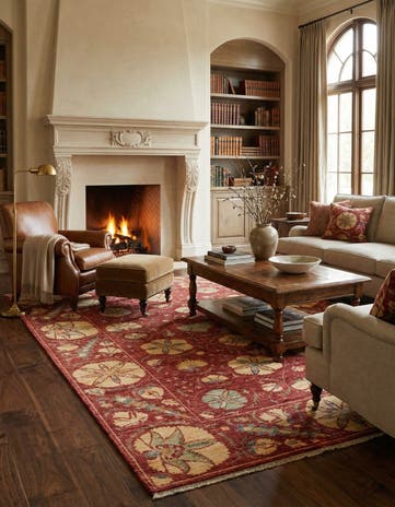 5' 6 x 8' 4 Hand Knotted Ariana Ziegler Oriental Rug
