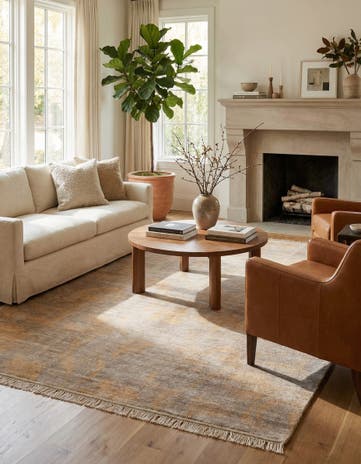 6' 8 x 9' 2 Hand Knotted Darya Wool Rug