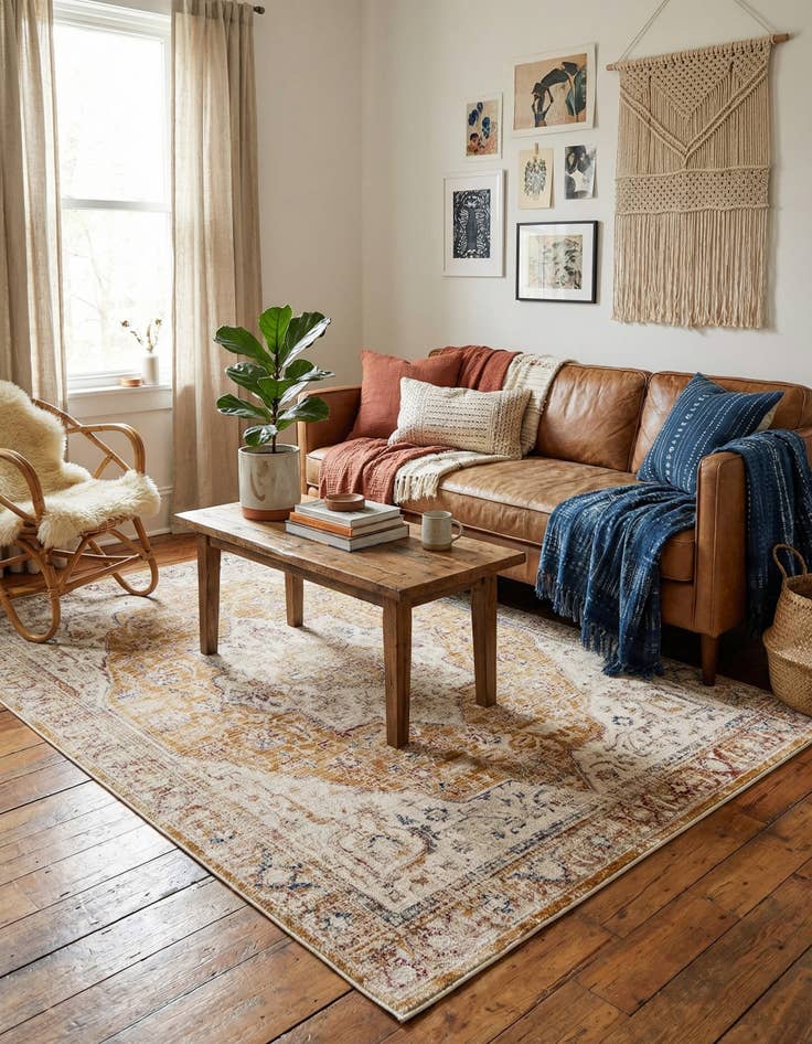 Detail image of  5' 3 x 7' 9 Deepa Rug