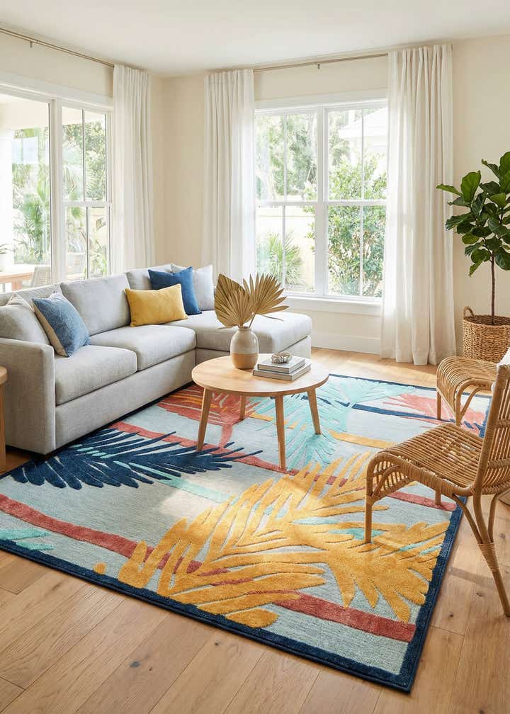 9' x 12' Easy-Clean Belize Indoor / Outdoor Rug