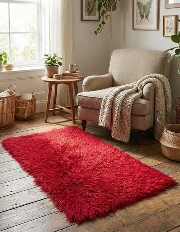 2' 3 x 4' 8 Hand Knotted Moroccan Wool Runner Rug