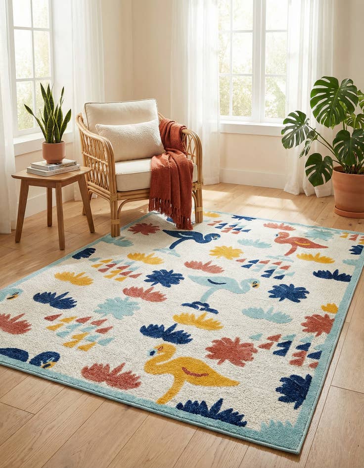 Detail image of 7' x 10'  Washable Belize Indoor / Outdoor Rug