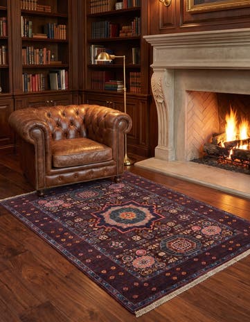 3' 5 x 5' Hand Knotted Mamluk Ziegler Rug