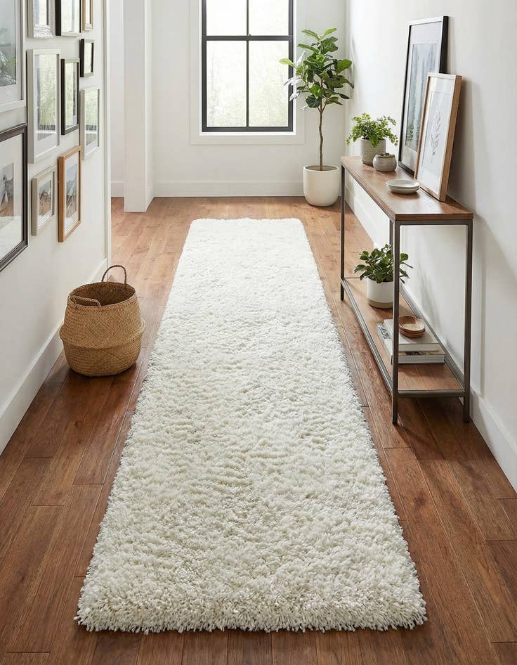 Detail image of 2' 7 x 20' Zermatt Shag Runner Rug