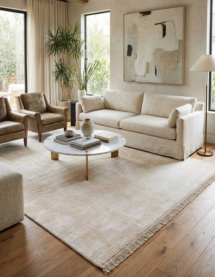 Detail image of  6' 7 x 9' 10  Hand Knotted Darya Wool Rug