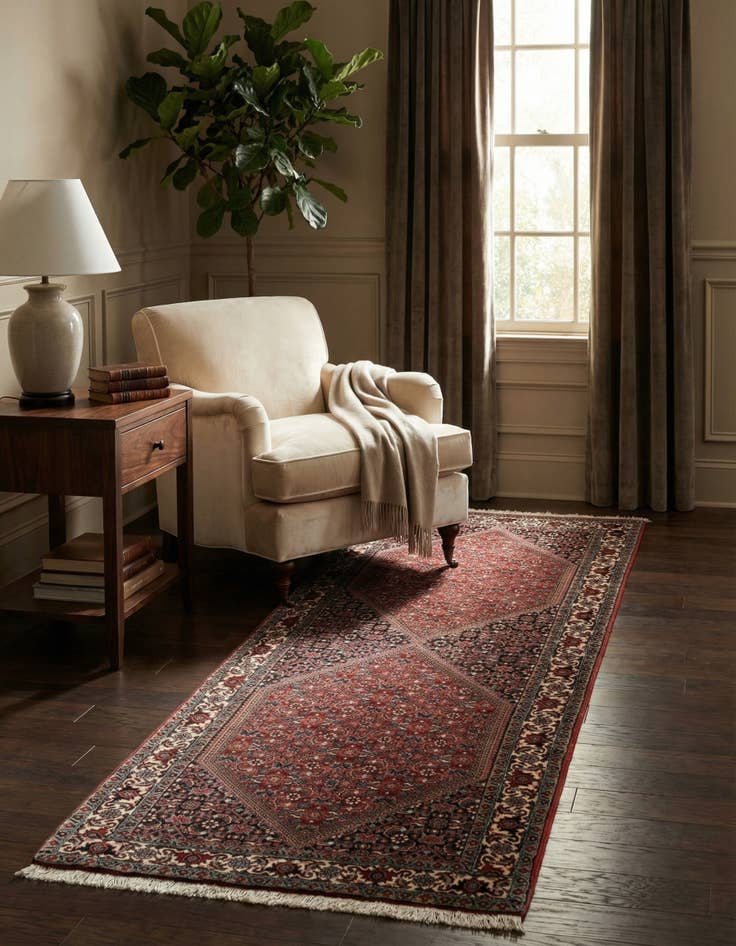 Detail image of 2' 6 x 6' 11 Bidjar Wool Runner Rug