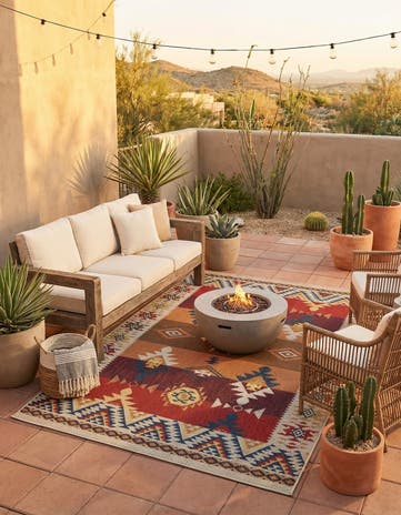 6' x 9' Easy-Clean Baja Indoor / Outdoor Rug