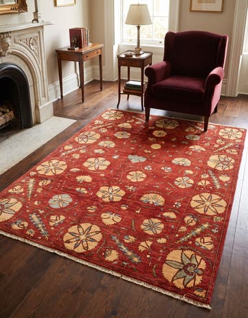 5' 10 x 7' 10 Hand Knotted Ariana Ziegler Oriental Rug