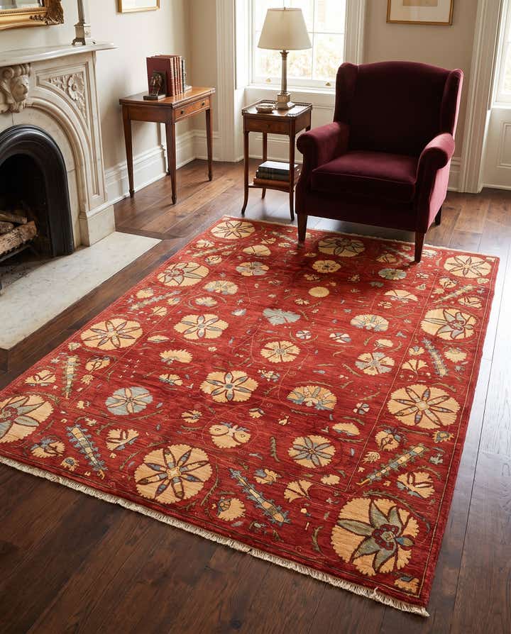 5' 10 x 7' 10 Hand Knotted Ariana Ziegler Oriental Rug
