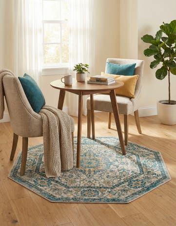 Light Gray Lola Octagon Rug
