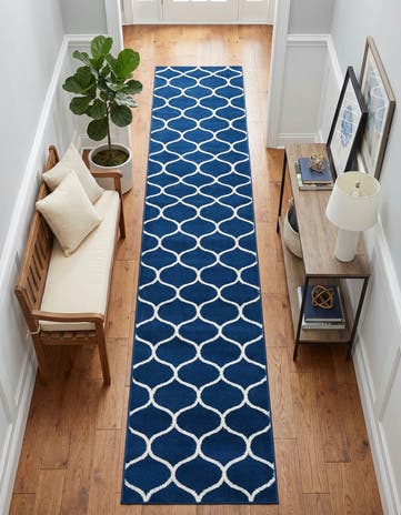 2' x 13' Lattice Frieze Runner Rug