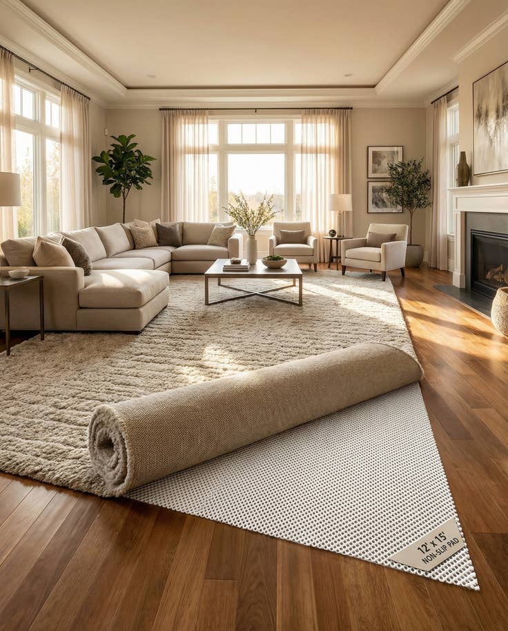 Detail image of 12' x 15' Non-Slip Rug Pad