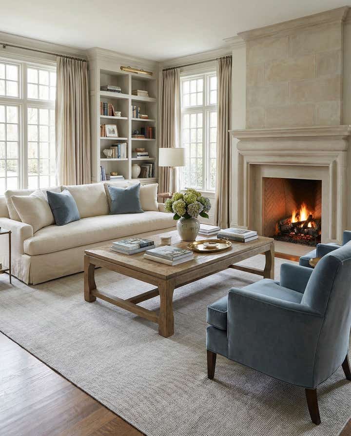 10' x 14' 1 Hand Woven Jill Zarin English Manor Farmhouse Wool Rug
