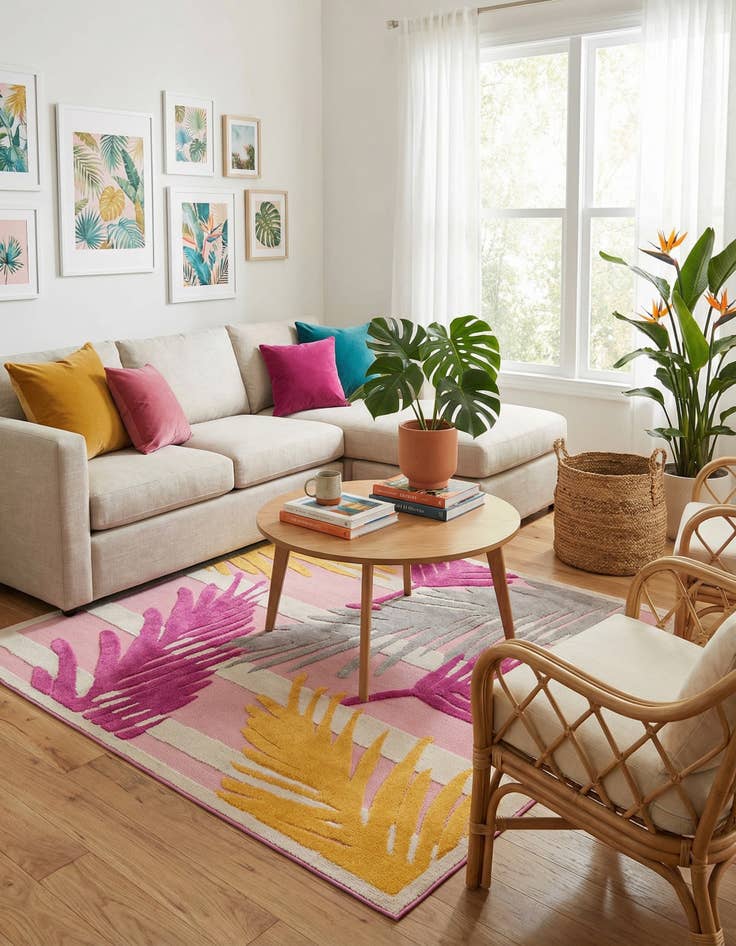 Detail image of 7' 10 x 7' 10  Washable Aruba Indoor / Outdoor Square Rug