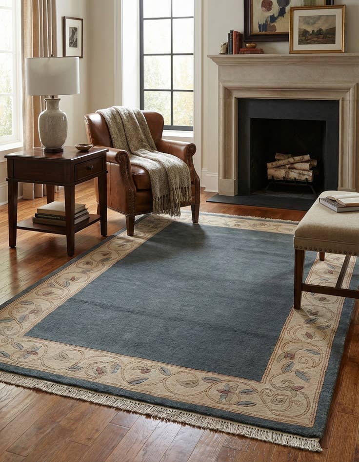 Detail image of  3' 11 x 5' 10  Hand Knotted Nepal Wool Rug