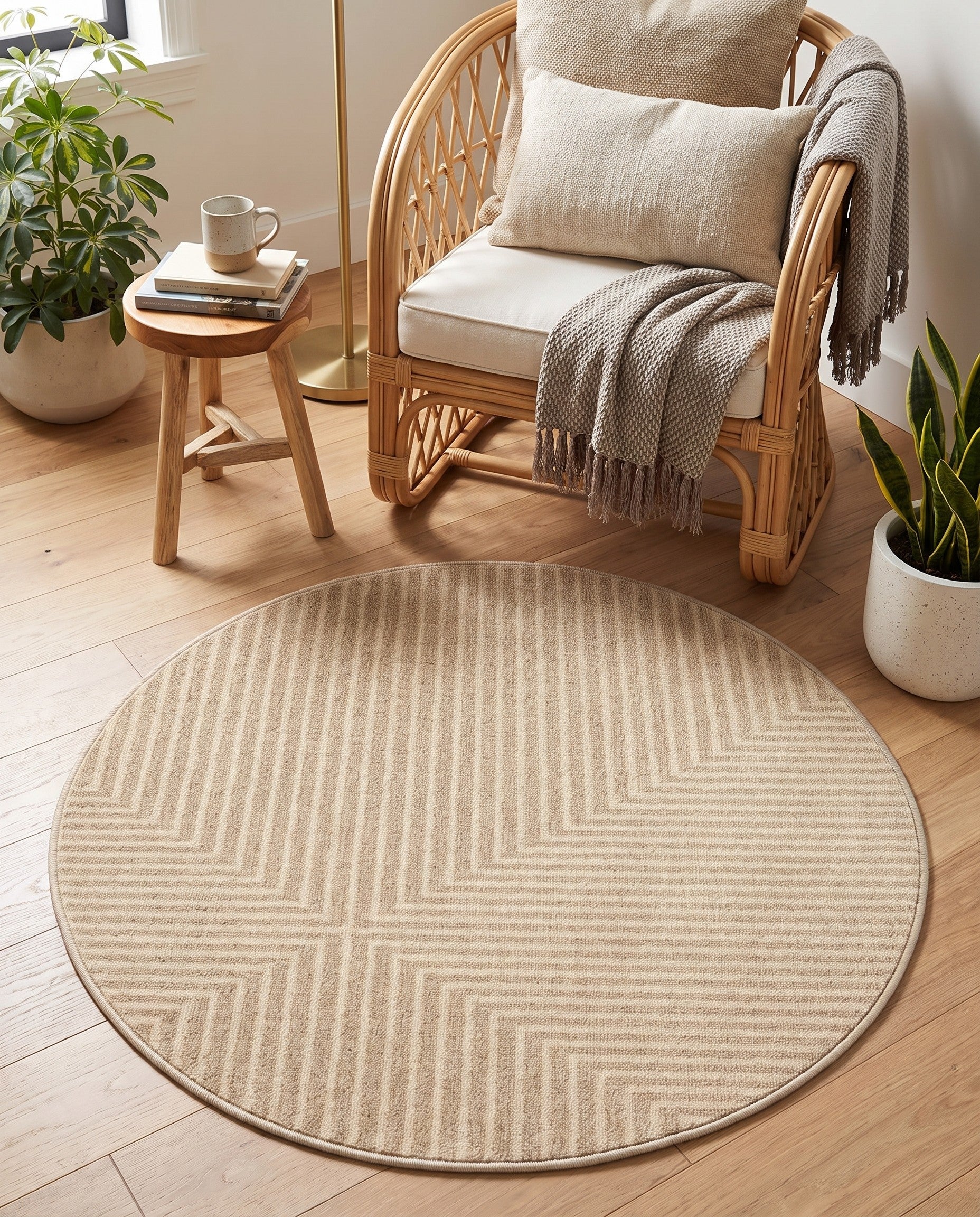 3' x 3' Contour Round Rug