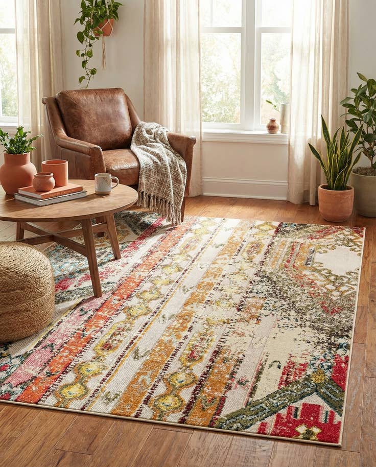 Detail image of 5' x 7' Easy-Clean Casablanca Indoor / Outdoor Rug