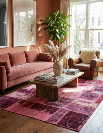 5' 9 x 7' 10 Hand Knotted Ultra Vintage Persian Wool Rug