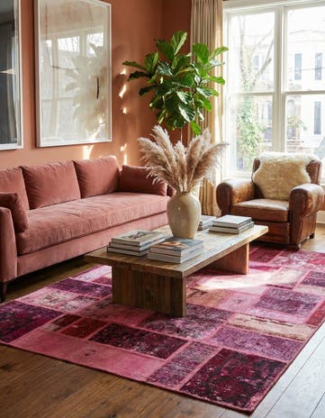 5' 9 x 7' 10 Hand Knotted Ultra Vintage Persian Wool Rug