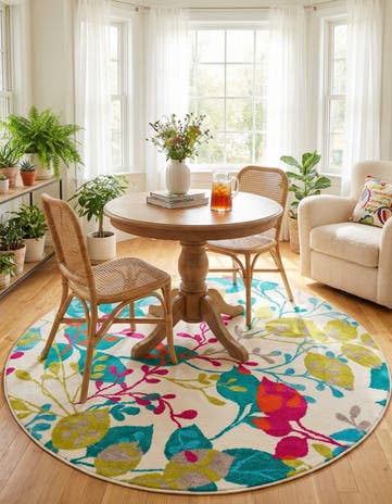 5' 3 x 5' 3 Azalea Round Rug