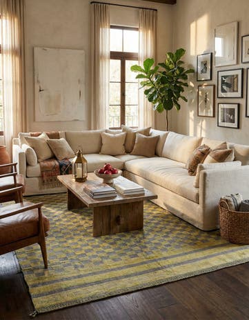8' 10 x 12' Hand Knotted Moroccan Wool Rug