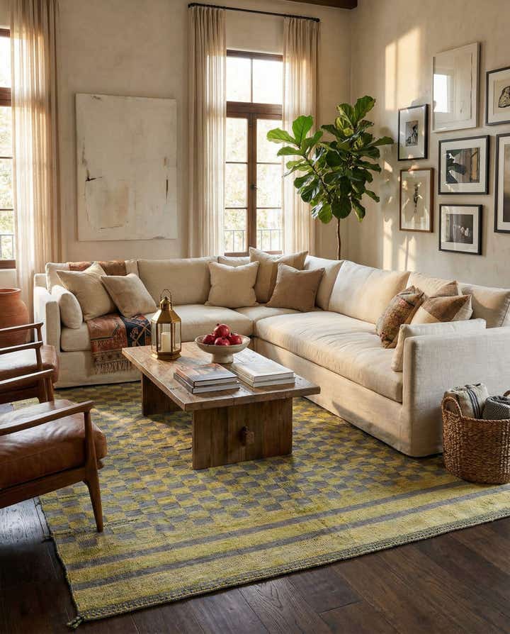 8' 10 x 12' Hand Knotted Moroccan Wool Rug