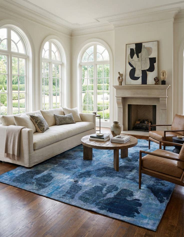 Detail image of 8' 10 x 12' 2  Hand Knotted Ultra Vintage Persian Wool Rug