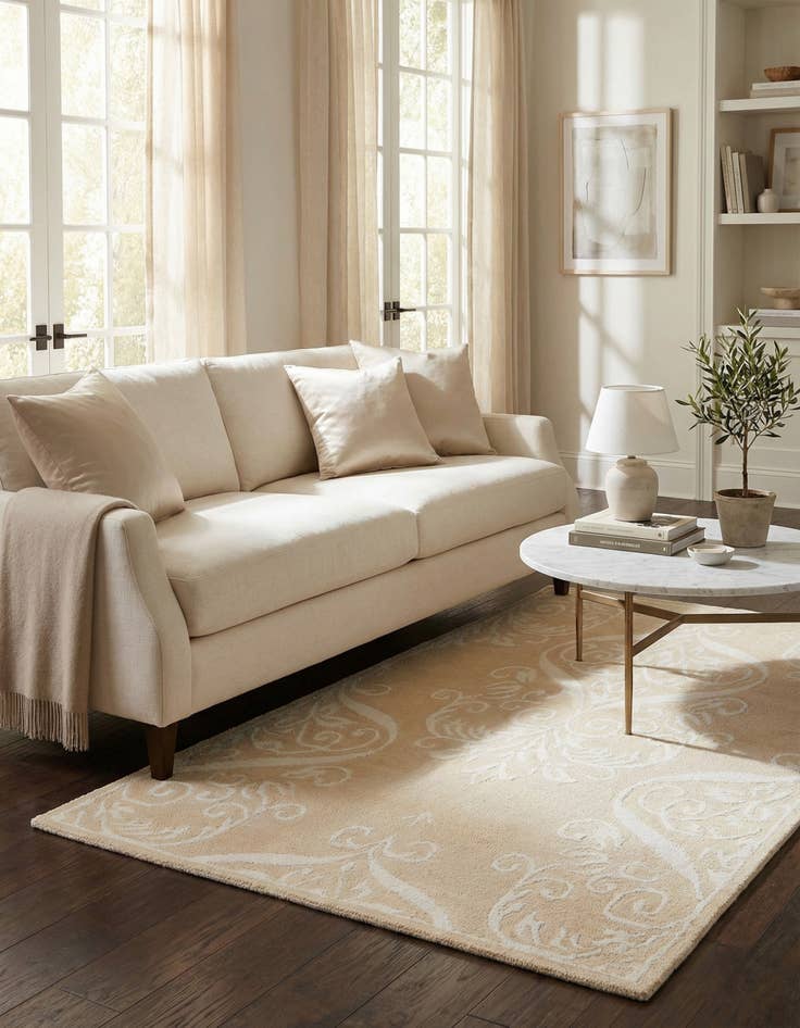 Detail image of 2' 11 x 4' 10  Hand Knotted Darya Wool Rug