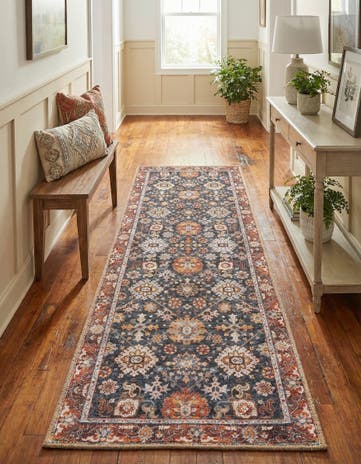 2' x 6' 1 Washable Timeless Runner Rug