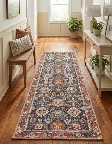 2' x 6' 1 Washable Timeless Runner Rug