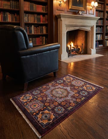 2' x 3' 2 Hand Knotted Mamluk Ziegler Rug