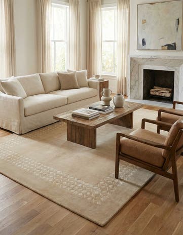 6' 5 x 9' 11 Hand Knotted Darya Wool Rug