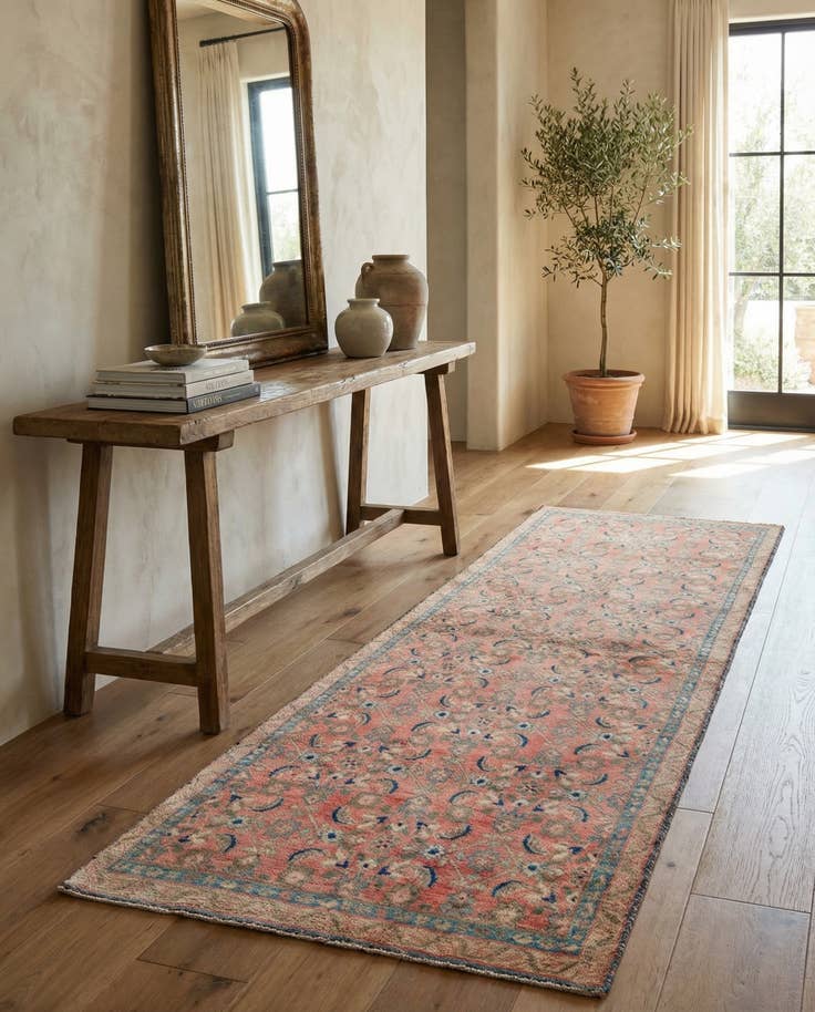 Detail image of 3' 5 x 10' 2 Hand Knotted Ultra Vintage Persian Wool Runner Rug
