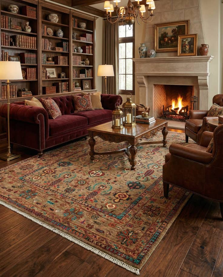 Detail image of 6' 8 x 10' Torkman Rug