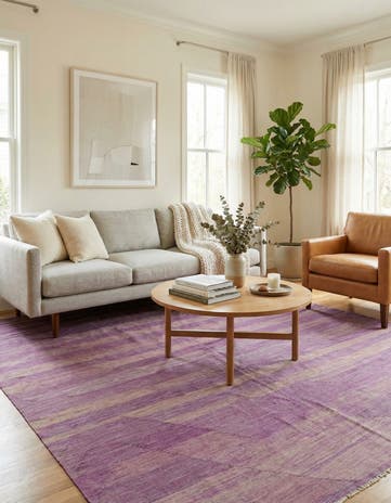 6' 10 x 9' 9 Hand Woven Kilim Modern Wool Rug