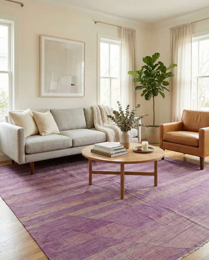 6' 10 x 9' 9 Hand Woven Kilim Modern Wool Rug