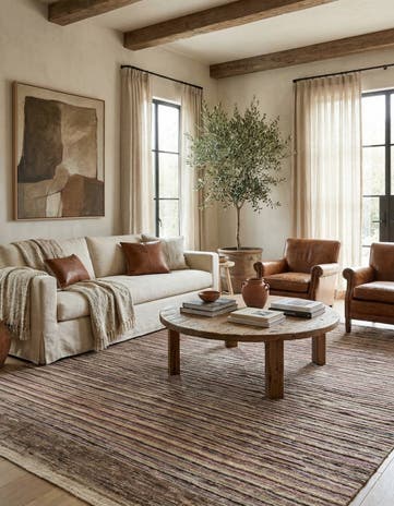 8' x 10' Hand Knotted Moroccan Wool Rug