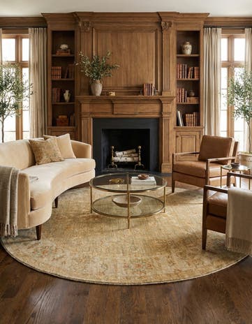 6' 6 x 6' 7 Kaizar Wool Round Rug