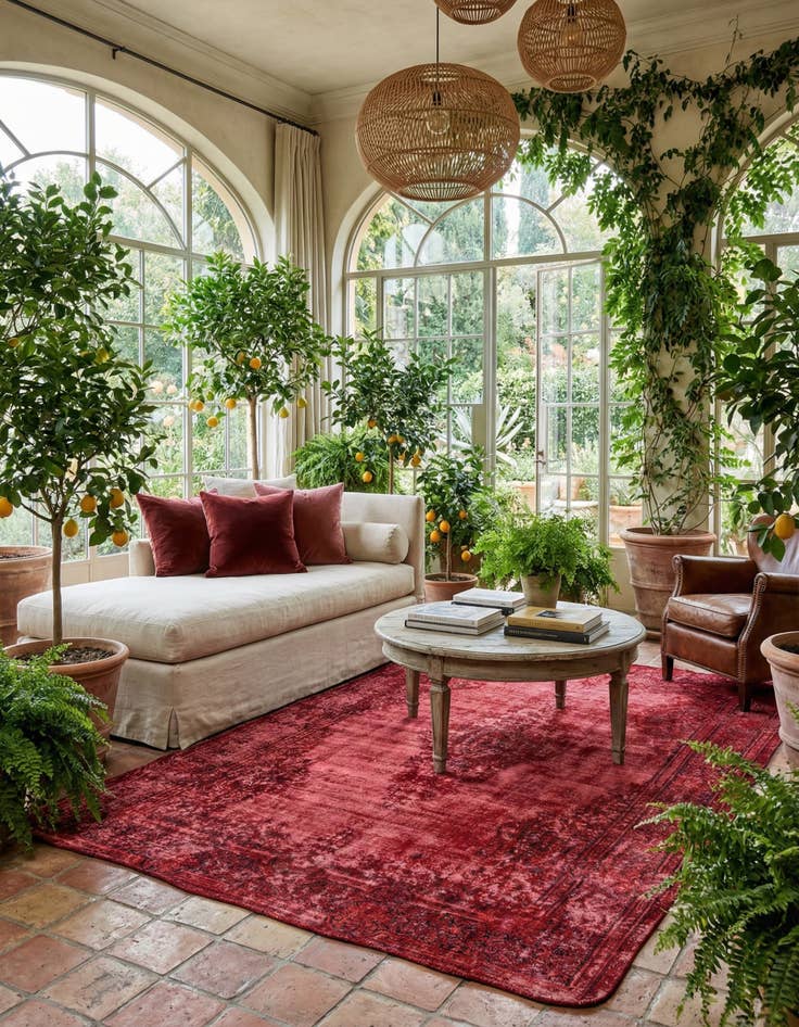 Detail image of 8' 9 x 11' 10 Vintage Royal Wool Rug