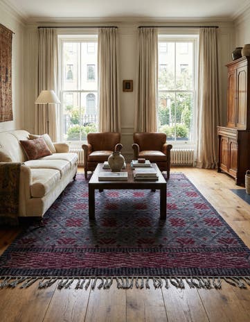 6' 6 x 9' 10 Hand Knotted Darya Wool Rug