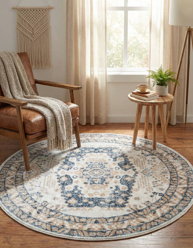Detail image of  3' x 3' Oxford Round Rug