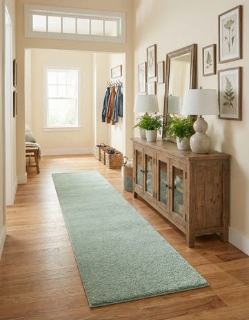2' 2 x 13' Solid Frieze Runner Rug