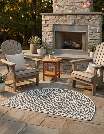 2' 2 x 3' 7 Easy-Clean Jill Zarin Cape Town Indoor / Outdoor Hearth Rug