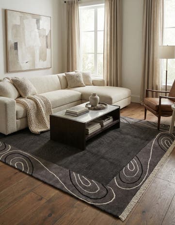 6' 7 x 9' 10 Hand Knotted Darya Wool Rug