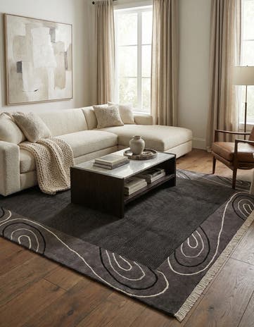 6' 7 x 9' 10 Hand Knotted Darya Wool Rug