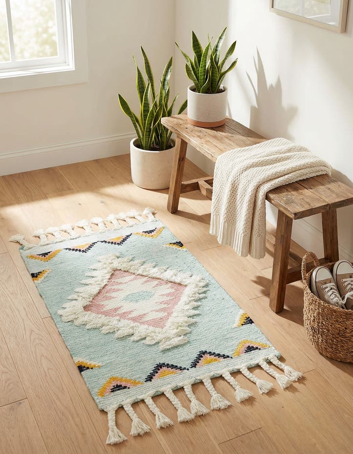 2' x 3' 1 Hand Woven Arizona Wool Rug