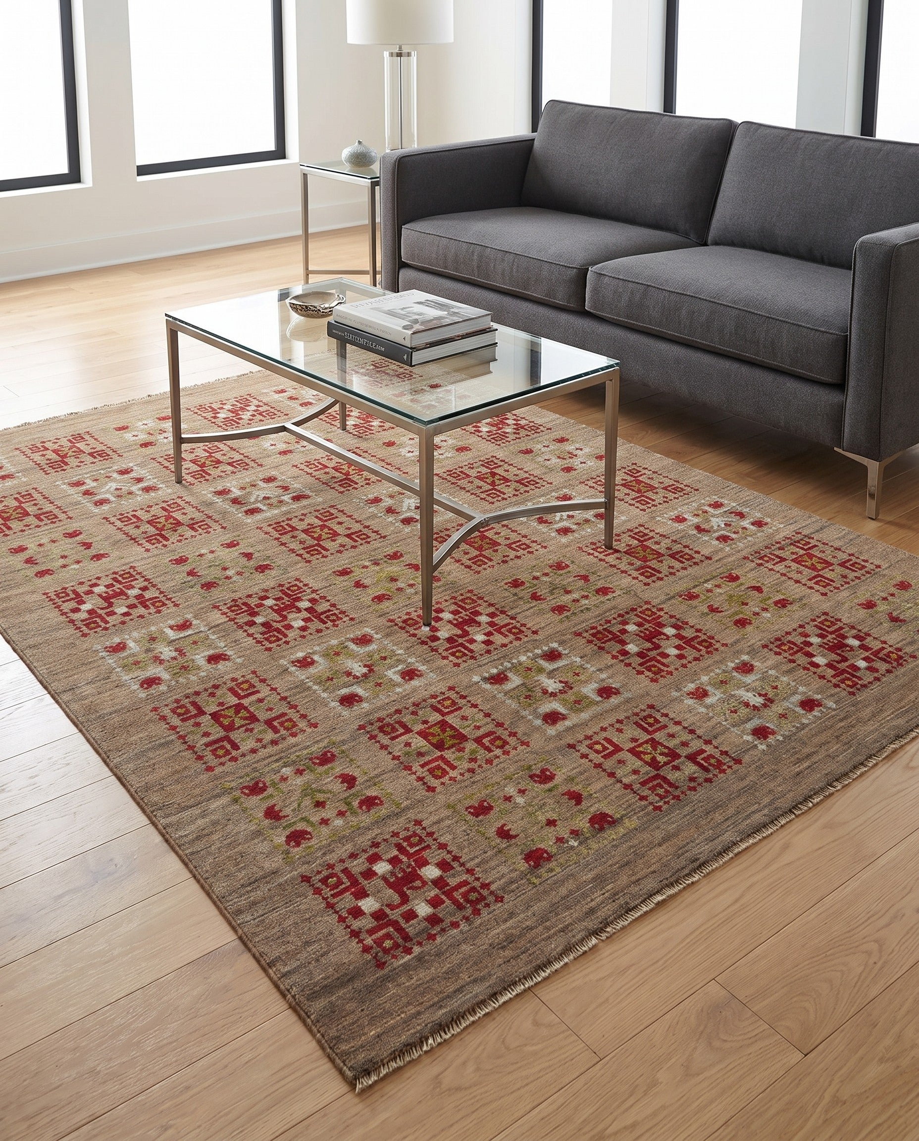 5' x 6' 8 Hand Knotted Ziegler Modern Rug