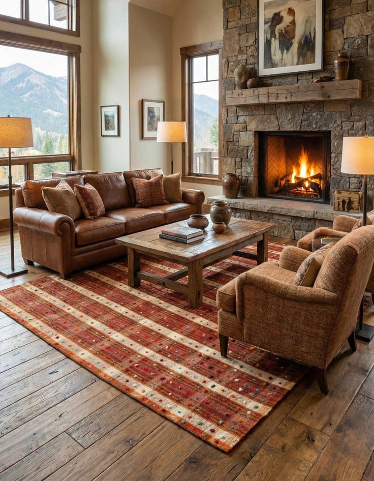 Detail image of 5' 9 x 8' 6 Jajim Rug